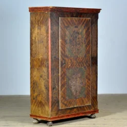 Pamono Hand Painted Pine Cabinet, 1850 Hot
