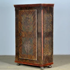 Pamono Hand Painted Pine Cabinet, 1850 Hot