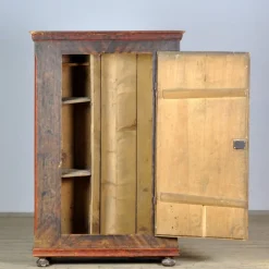 Pamono Hand Painted Pine Cabinet, 1850 Hot