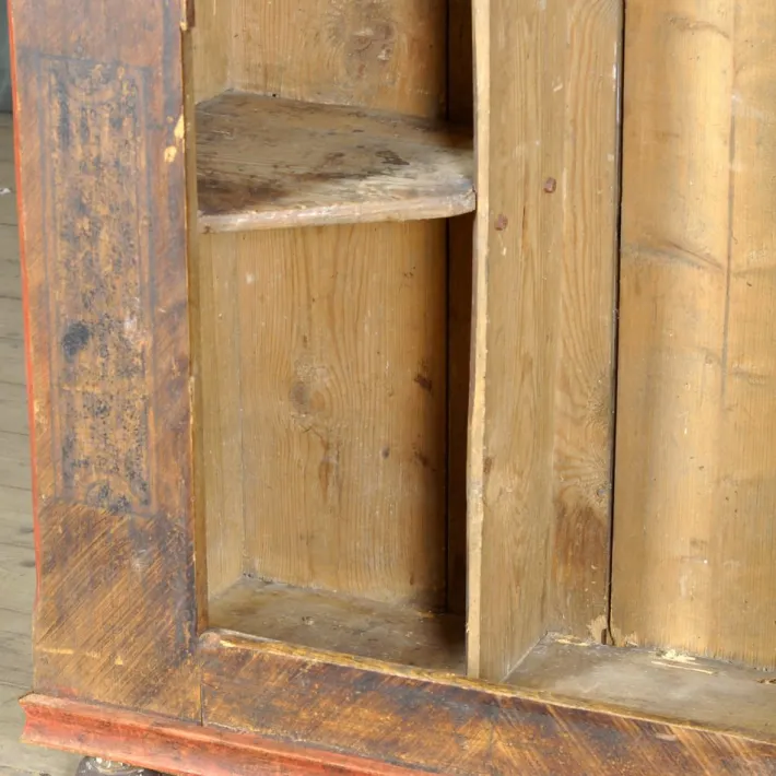 Pamono Hand Painted Pine Cabinet, 1850 Hot