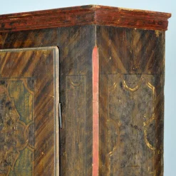 Pamono Hand Painted Pine Cabinet, 1850 Hot