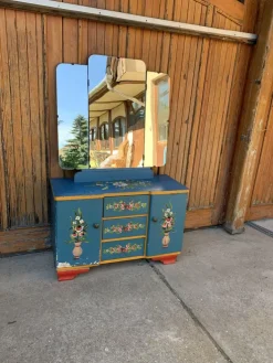 Pamono Hand Painted Wooden Dressing Table, 1940s Discount