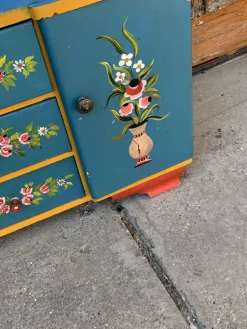 Pamono Hand Painted Wooden Dressing Table, 1940s Discount