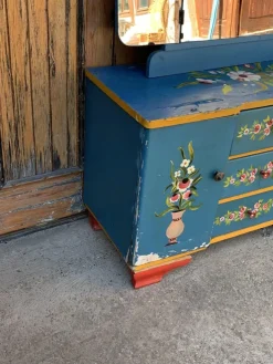 Pamono Hand Painted Wooden Dressing Table, 1940s Discount