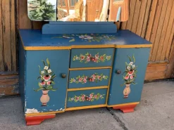 Pamono Hand Painted Wooden Dressing Table, 1940s Discount