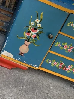 Pamono Hand Painted Wooden Dressing Table, 1940s Discount