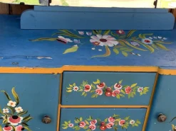 Pamono Hand Painted Wooden Dressing Table, 1940s Discount