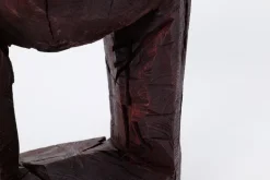 Pamono Hand-Carved Sculptural Hardwood Side Table by Logniture Online