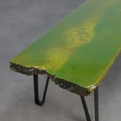 Pamono Handmade Green Epoxy Fusion Bench, 1990s Sale