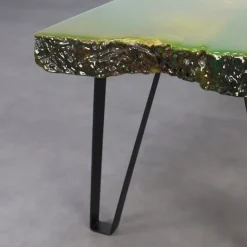 Pamono Handmade Green Epoxy Fusion Bench, 1990s Sale