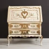 Pamono Hand-Painted and Gilded Secretaire, 1950s Clearance