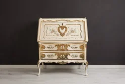 Pamono Hand-Painted and Gilded Secretaire, 1950s Clearance