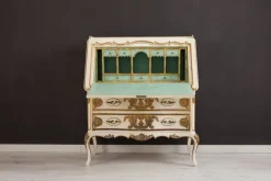 Pamono Hand-Painted and Gilded Secretaire, 1950s Clearance