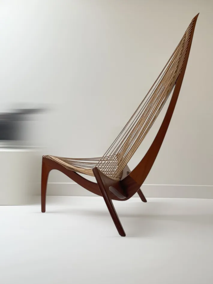 Pamono Harp Chair by Jørgen Høvelskov for Christensen & Larsen, 1970 Sale