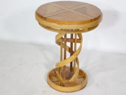 Pamono Helix Side Table in Cherrywood, 1980s Outlet