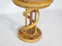 Pamono Helix Side Table in Cherrywood, 1980s Outlet