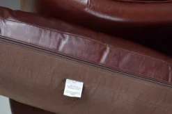 Pamono Heritage 3-Seater Brown Leather Mortimer Sofa with Castors by Laura Ashley