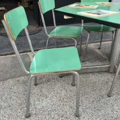 Pamono Hexagonal Nursery Table with Formica Chairs, Italy, 1960s, Set of 7 Best