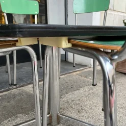 Pamono Hexagonal Nursery Table with Formica Chairs, Italy, 1960s, Set of 7 Best