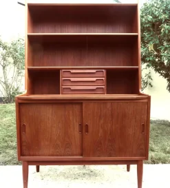 Pamono High Teak Secretary from the Larsen Brothers, Denmark, 1960s