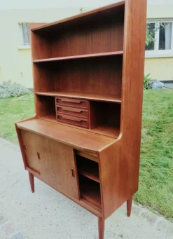 Pamono High Teak Secretary from the Larsen Brothers, Denmark, 1960s