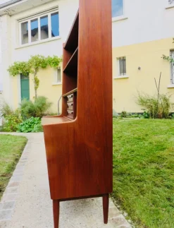 Pamono High Teak Secretary from the Larsen Brothers, Denmark, 1960s