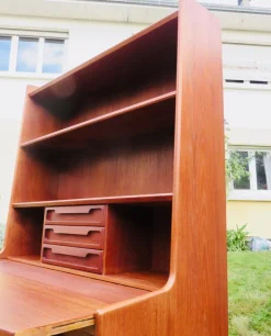 Pamono High Teak Secretary from the Larsen Brothers, Denmark, 1960s