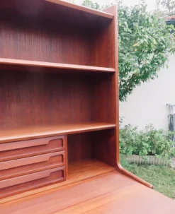 Pamono High Teak Secretary from the Larsen Brothers, Denmark, 1960s