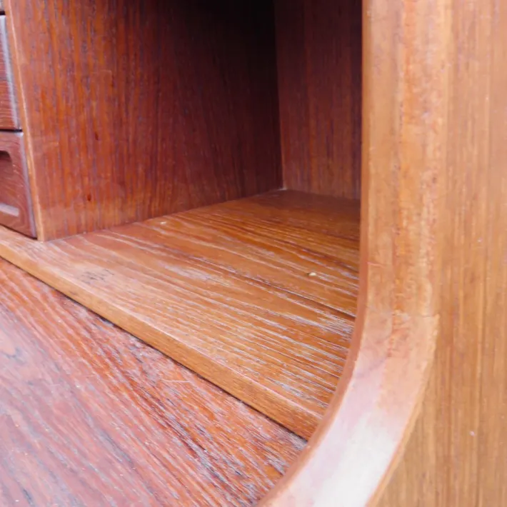 Pamono High Teak Secretary from the Larsen Brothers, Denmark, 1960s