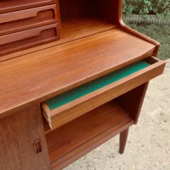 Pamono High Teak Secretary from the Larsen Brothers, Denmark, 1960s