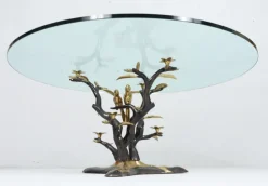 Pamono Hollywood Regency Coffee Table by Willy Daro, Belgium, 1970s Hot