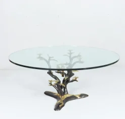 Pamono Hollywood Regency Coffee Table by Willy Daro, Belgium, 1970s Hot