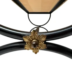 Pamono Hollywood Regency Patinated Iron and Brass Bedroom Bench, 1960s Sale