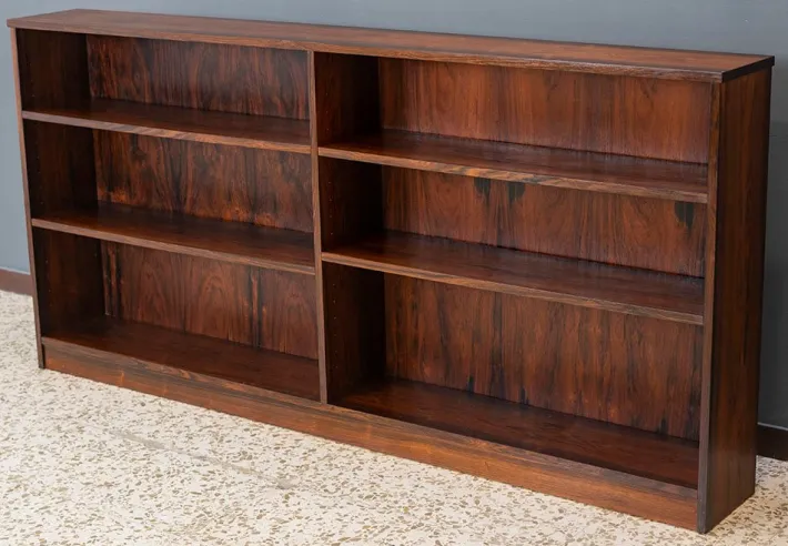 Pamono Horizontal Rosewood Bookcase, Denmark, 1960s Sale
