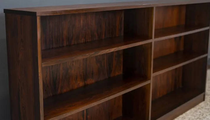 Pamono Horizontal Rosewood Bookcase, Denmark, 1960s Sale