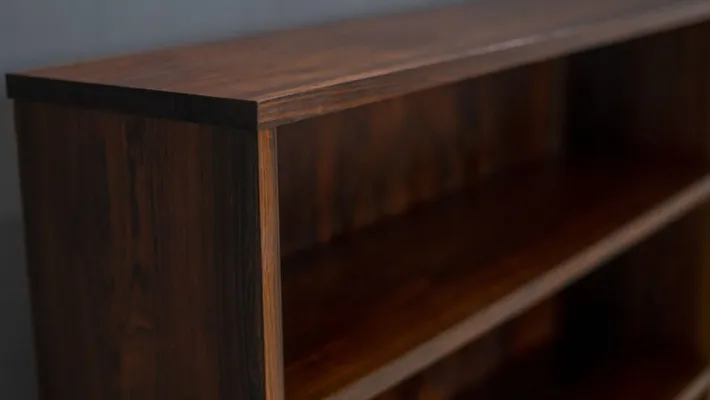 Pamono Horizontal Rosewood Bookcase, Denmark, 1960s Sale