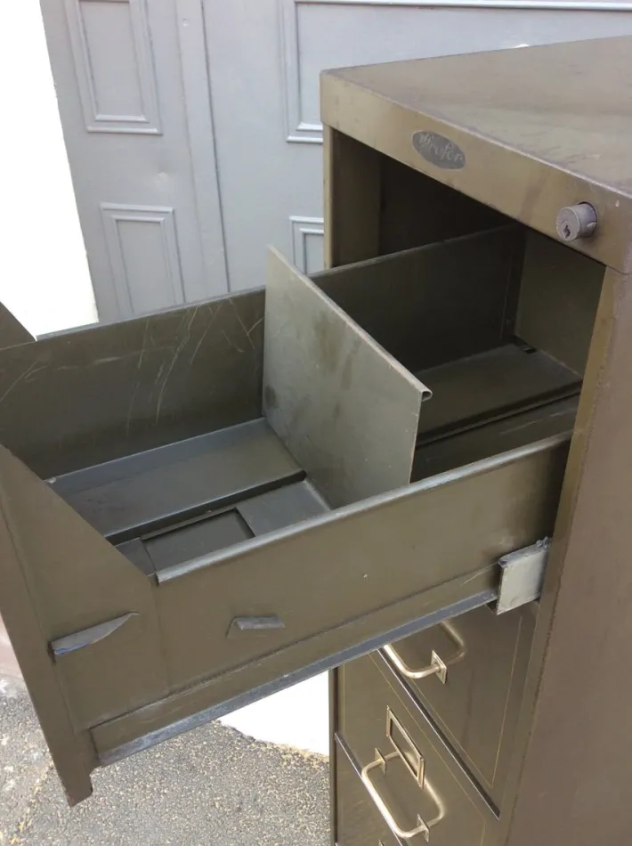 Pamono Industrial Archiving Cabinet from Strafor, 1930s Clearance