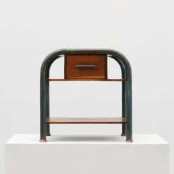 Pamono Industrial Bauhaus Side Table, Belgium, 1910s