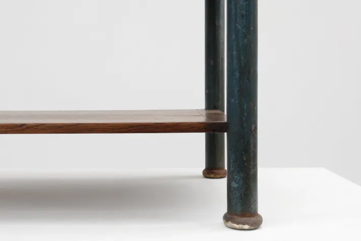 Pamono Industrial Bauhaus Side Table, Belgium, 1910s