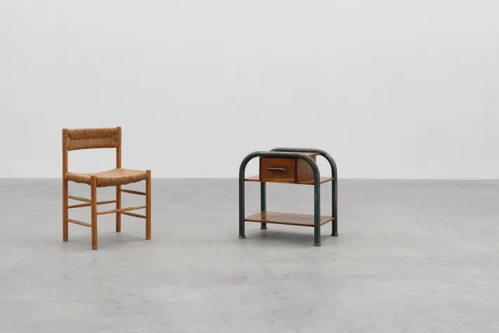 Pamono Industrial Bauhaus Side Table, Belgium, 1910s