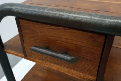 Pamono Industrial Bauhaus Side Table, Belgium, 1910s
