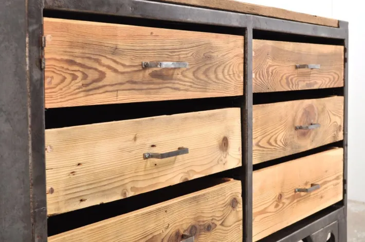 Pamono Industrial Chest of Drawers, 1950s New