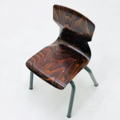 Pamono Industrial Children's School Chair in Plywood by Galvanitas & Eromes, 1960s Online