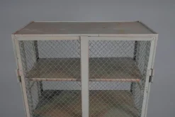 Pamono Industrial Lockable Metal Wine Cabinet with Space for 64 Wine Bottles, 1960s Outlet