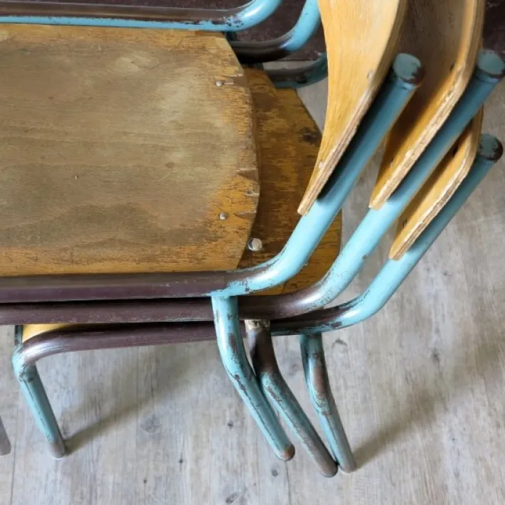 Pamono Industrial Stackable Children's Chair from Delagrave, 1950s Clearance