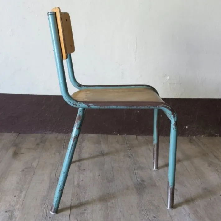 Pamono Industrial Stackable Children's Chair from Delagrave, 1950s Clearance