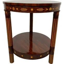 Pamono Inlaid Empire Side Table, 1800s Outlet