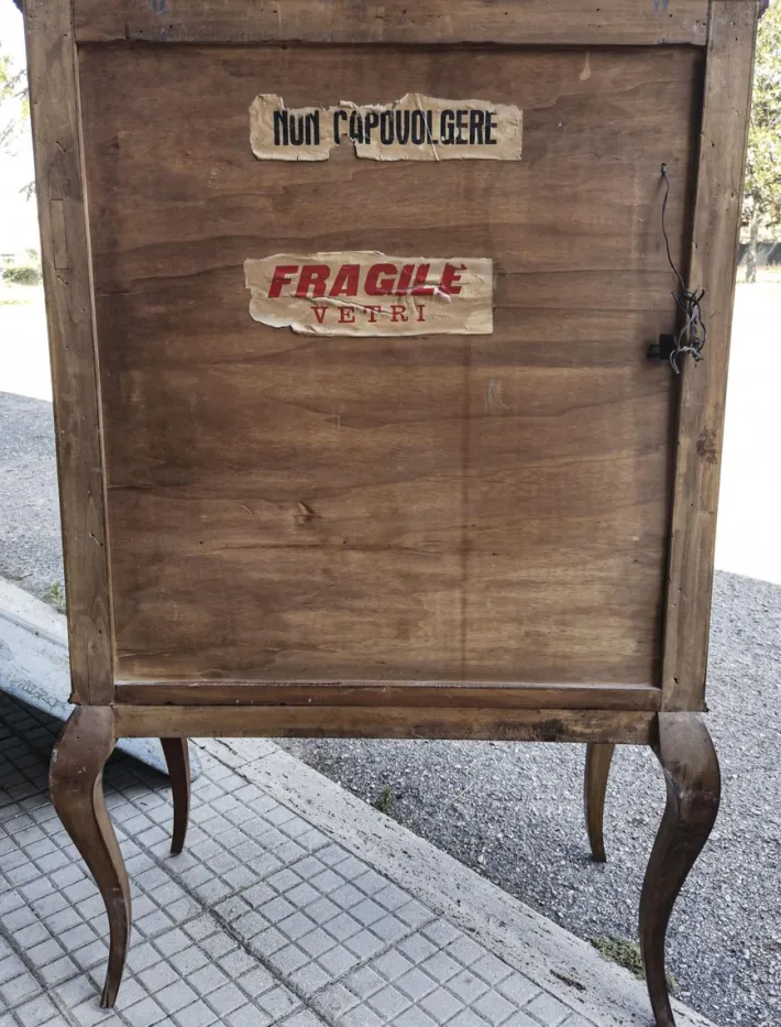 Pamono Inlaid Wood and Glass Secretaire, 1970s Clearance