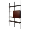 Pamono Iron and Wood Wall Bookcase by Osvaldo Borsani for Tecno, 1960s New