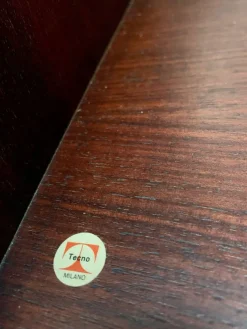 Pamono Iron and Wood Wall Bookcase by Osvaldo Borsani for Tecno, 1960s New